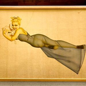 Vintage WW2 Replica Painting from B-25 painting(Original Vintage)